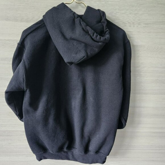 Gildan Vintage Vert Der Ferk Heavy Blend Kangaroo Pocket Chef Fun Black Hoodie S - Picture 3 of 12